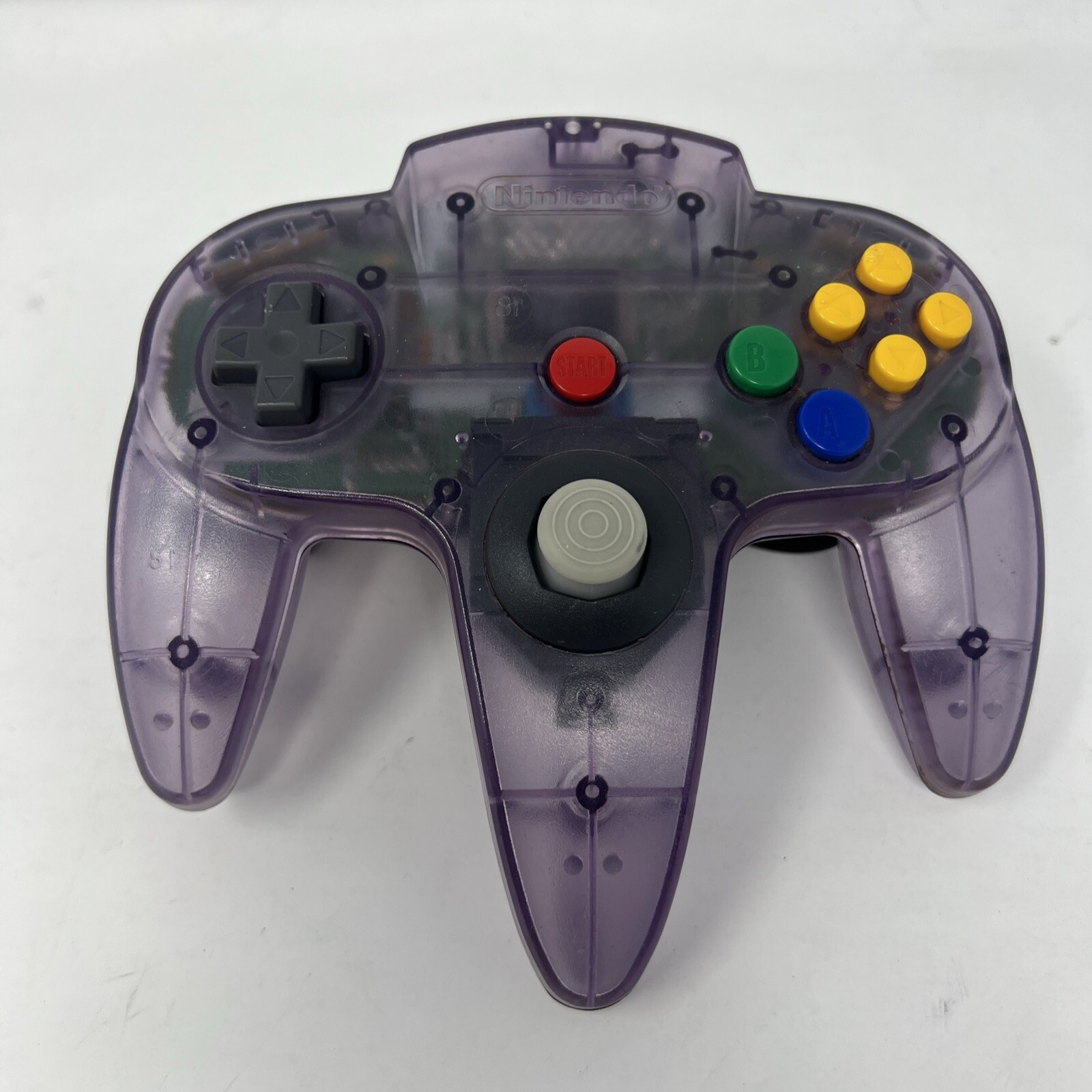 N64 NINTENDO ATOMIC PURPLE OEM CONTROLLER Brand New Gamecube Style Joystick