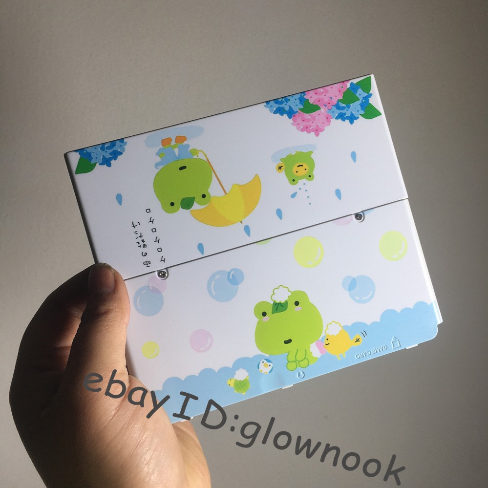 Replacement Housing Shell for Nintendo New 3DS - Cute Frog Rain & Bubble Cover