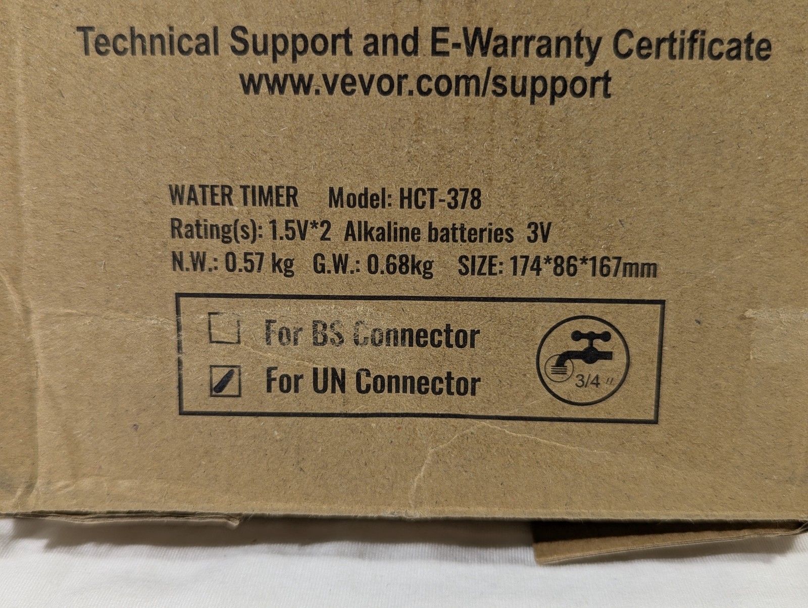 VEVOR Water Timer HCT-378 3 Zone Smart Irrigation Controller Hose Watering READ