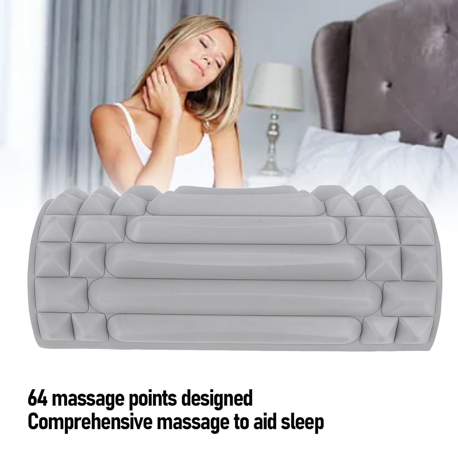 Yoga Cervical Pillow Bump 64 Massage Points Acupressure Pillow Sleep Neck
