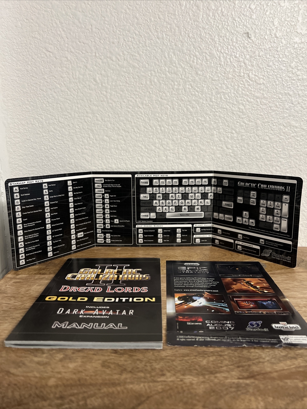 Galactic Civilization Two Dread Lords Gold Edition Video Game Pc Manual Book