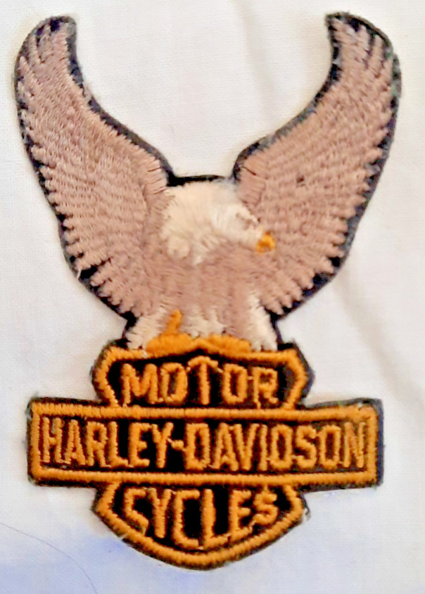 Harley-Davidson Motor Cycles Patch Eagle and Logo Emblem used aa