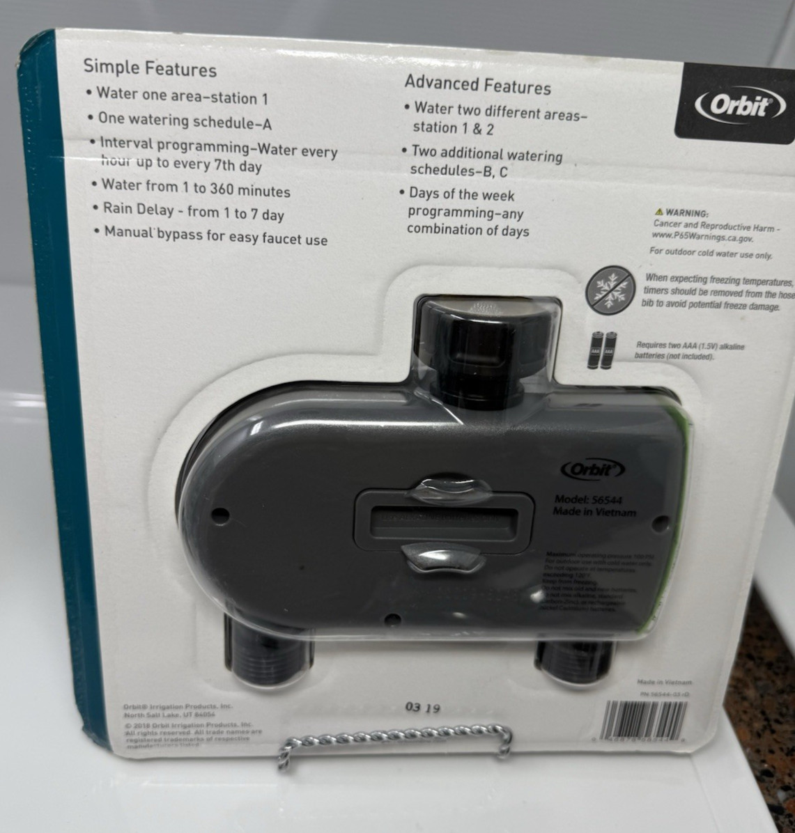 The NEW Orbit Advanced Hose Faucet Timer Programmable 2-Outlet 56544-03 rD