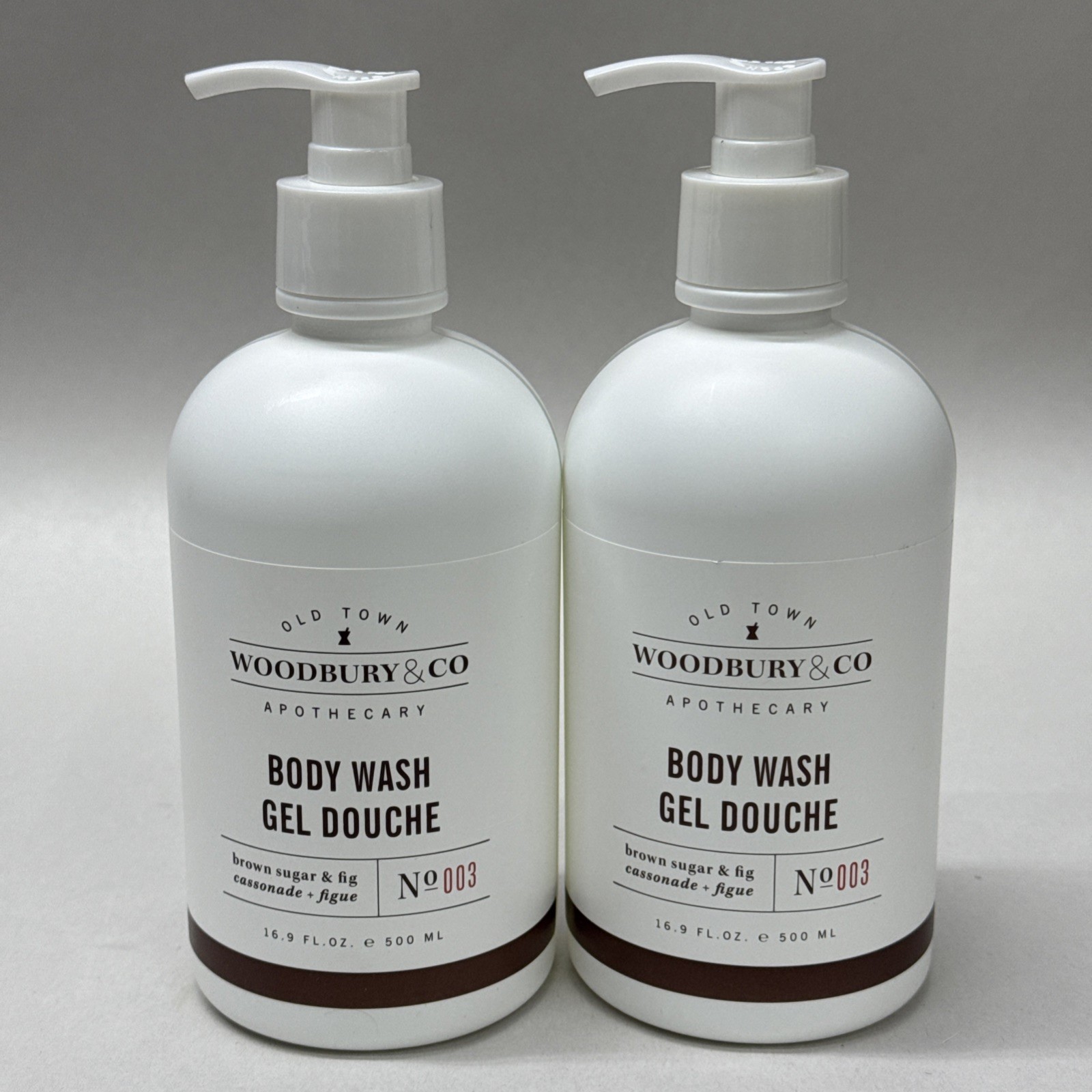 Woodbury & Co Body Wash Old Town Apothecary - LOT OF 2