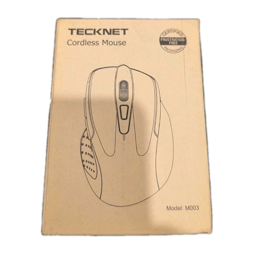 TECKNET Wireless Mouse 2.4G Cordless Optical Computer/Laptop Mouse PURPLE tech