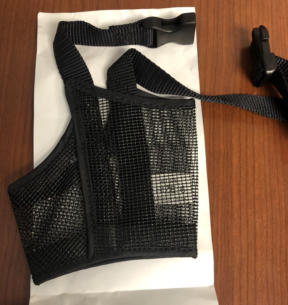 Great Choice Adjustable 8" Mesh Muzzle Black Intermediate Sz 6 60-80 Lb Dog NEW