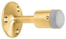 CRL DL2532PB Polished Brass Wall Mounted Heavy-Duty Door Stop