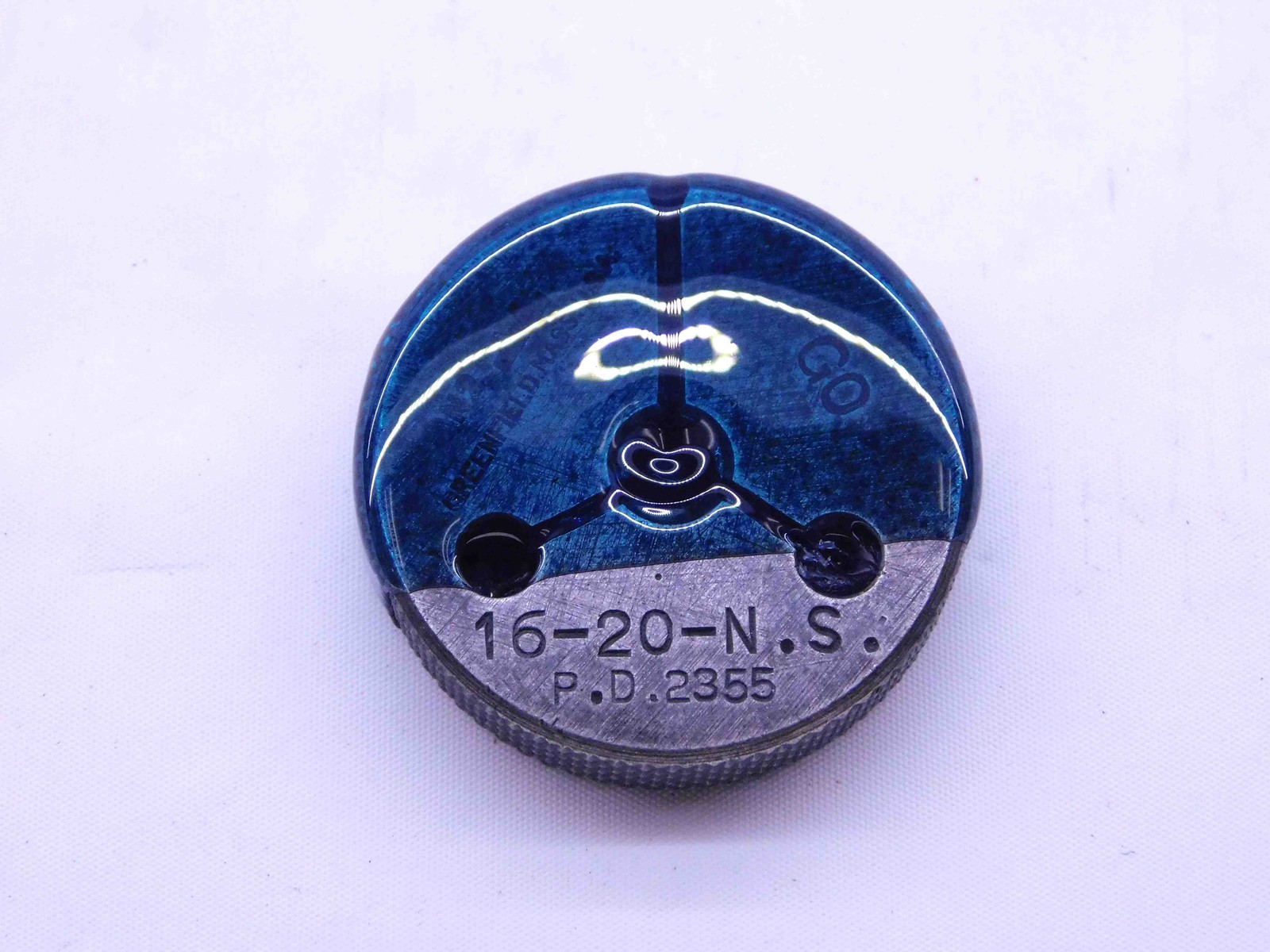 .268 20 NS THREAD RING GAGE .2680 GO ONLY P.D. = .2355 #16 INSPECTION CHECK