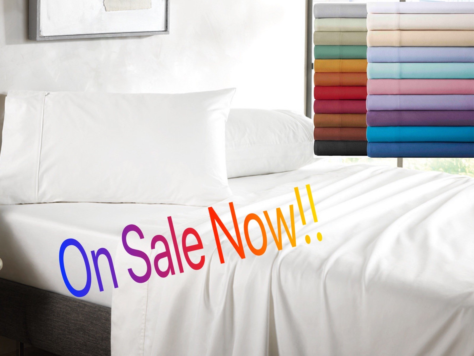 1800 Egyptian Comfort Like Sheet Set - 4 Piece Deep Pocket Bedding On Sale