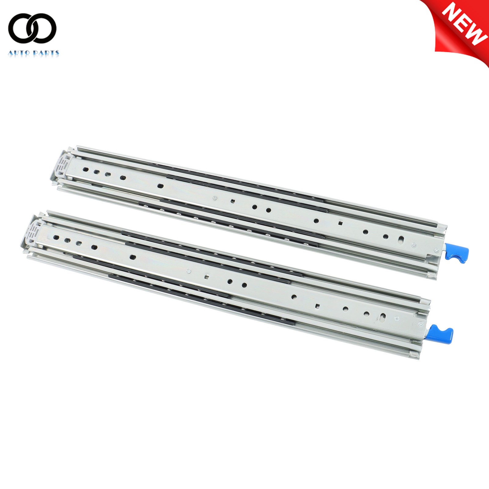 1Pair Heavy Duty Drawer Slides 22" 500 lbs Load Capacity Side Mount Extension
