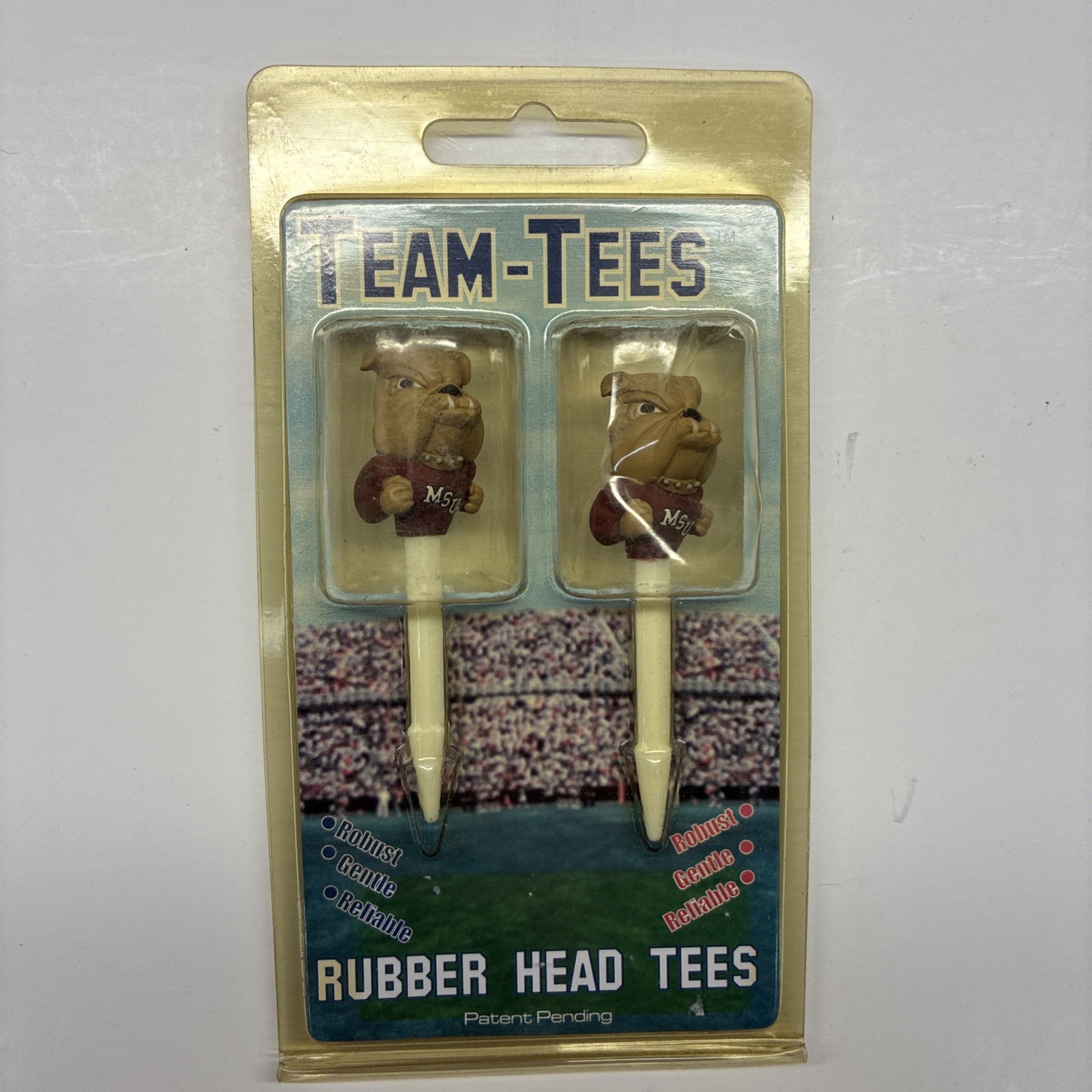 MSU Bulldogs Golf Rubber Head Tees TEAM-TEES Mississippi State Football NCAA