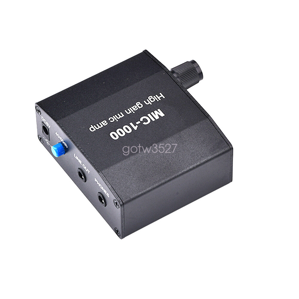 Microphone Amplifier Mic Audio Amp High Gain 1000 Times Amplification Accessory