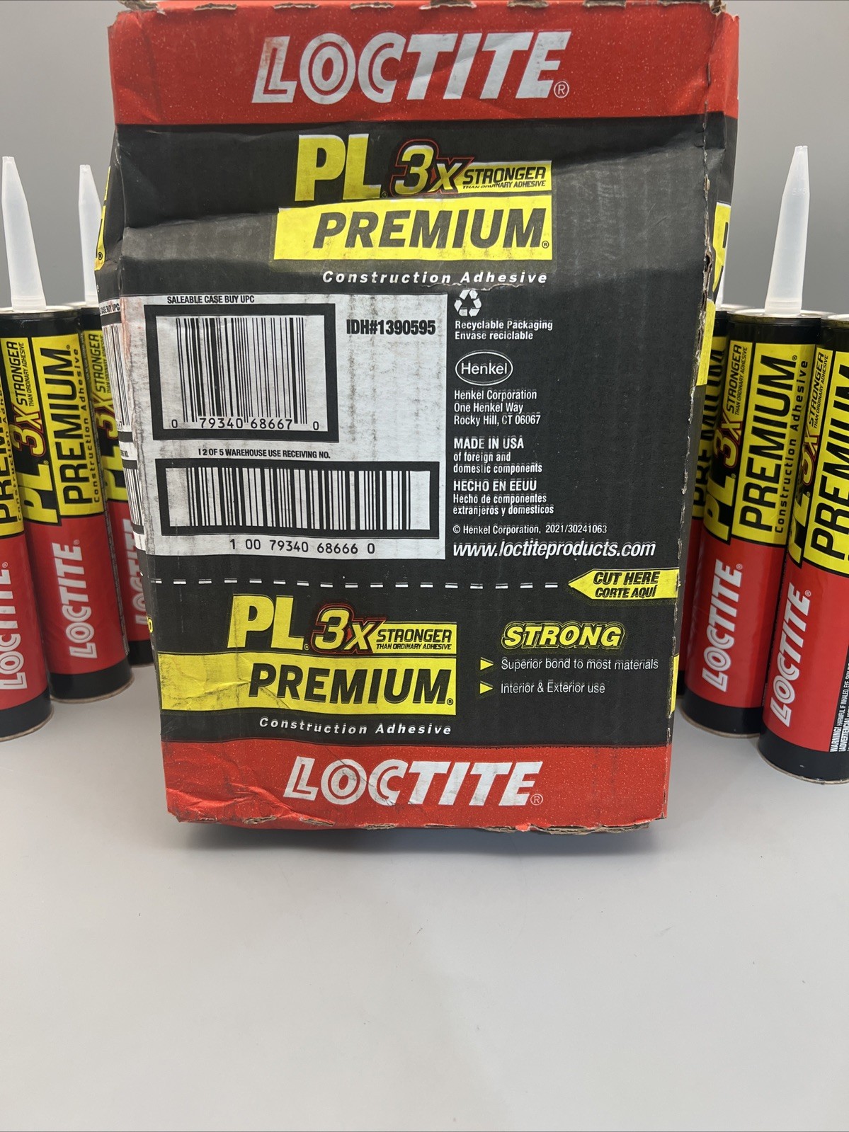 BOX/12 pcs Loctite PL 3X PREMIUM 10oz Construction Adhesive Strong Fast new