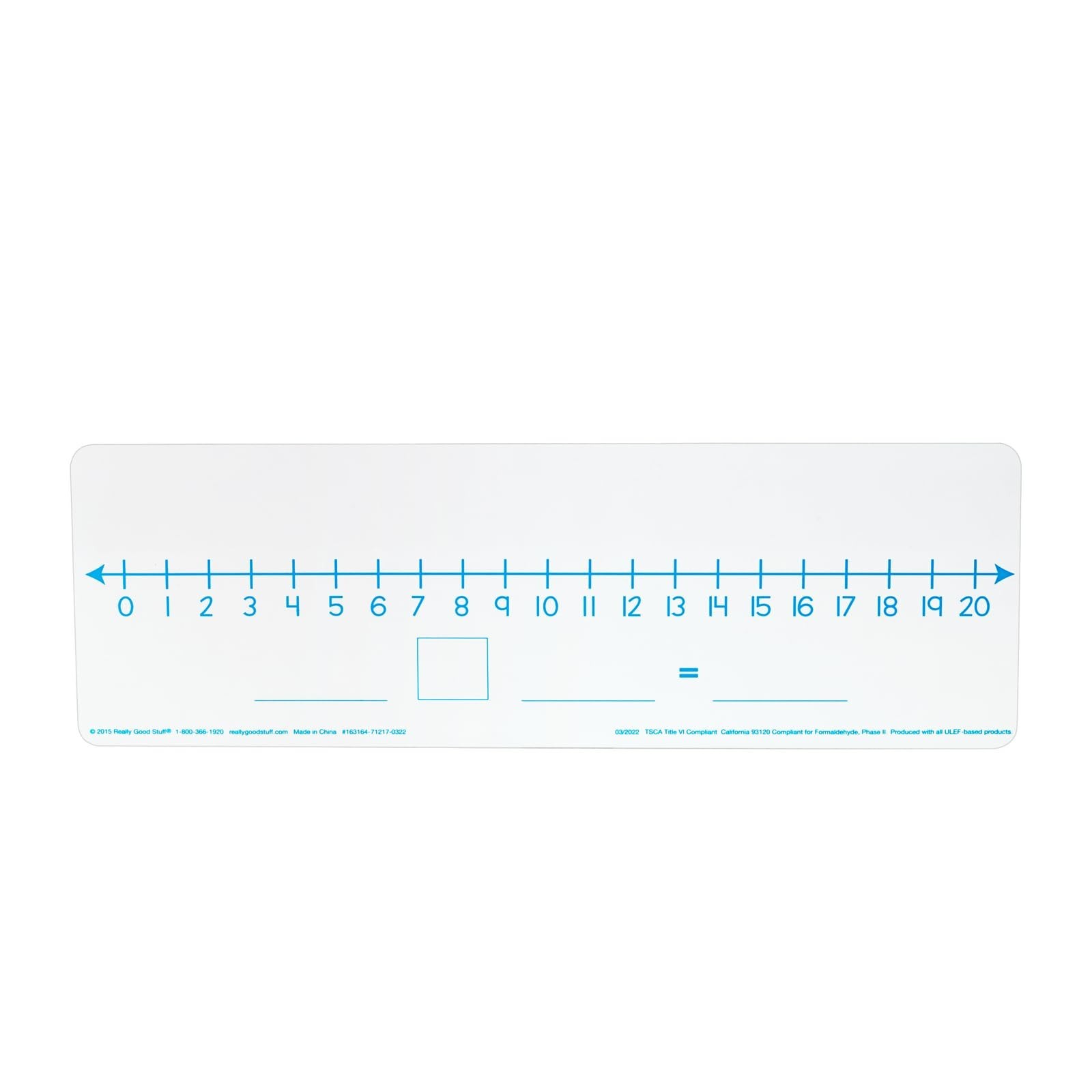Really Good Stuff Number Line Dry Erase Boards – Two-Sided Boards Feature