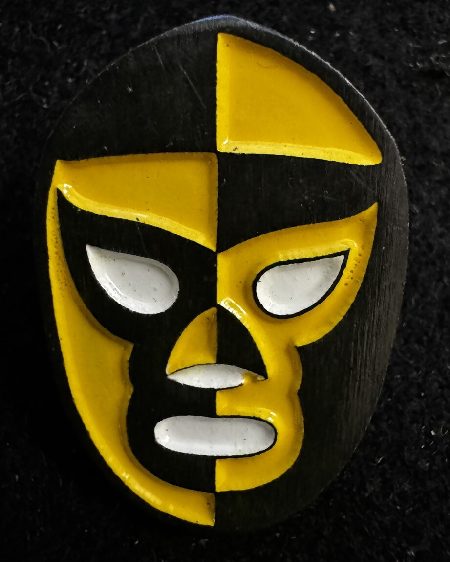 Pierroth Mexican Wrestler, Metal Pin, 1.2" x 0.7" Size, Brand New