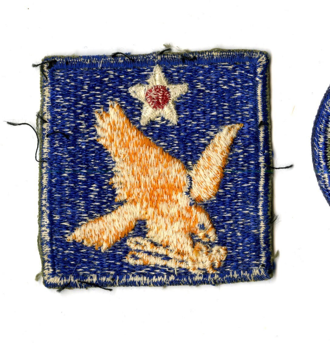 2nd Air Force White Back Patch WWII Vintage Pacific Coast