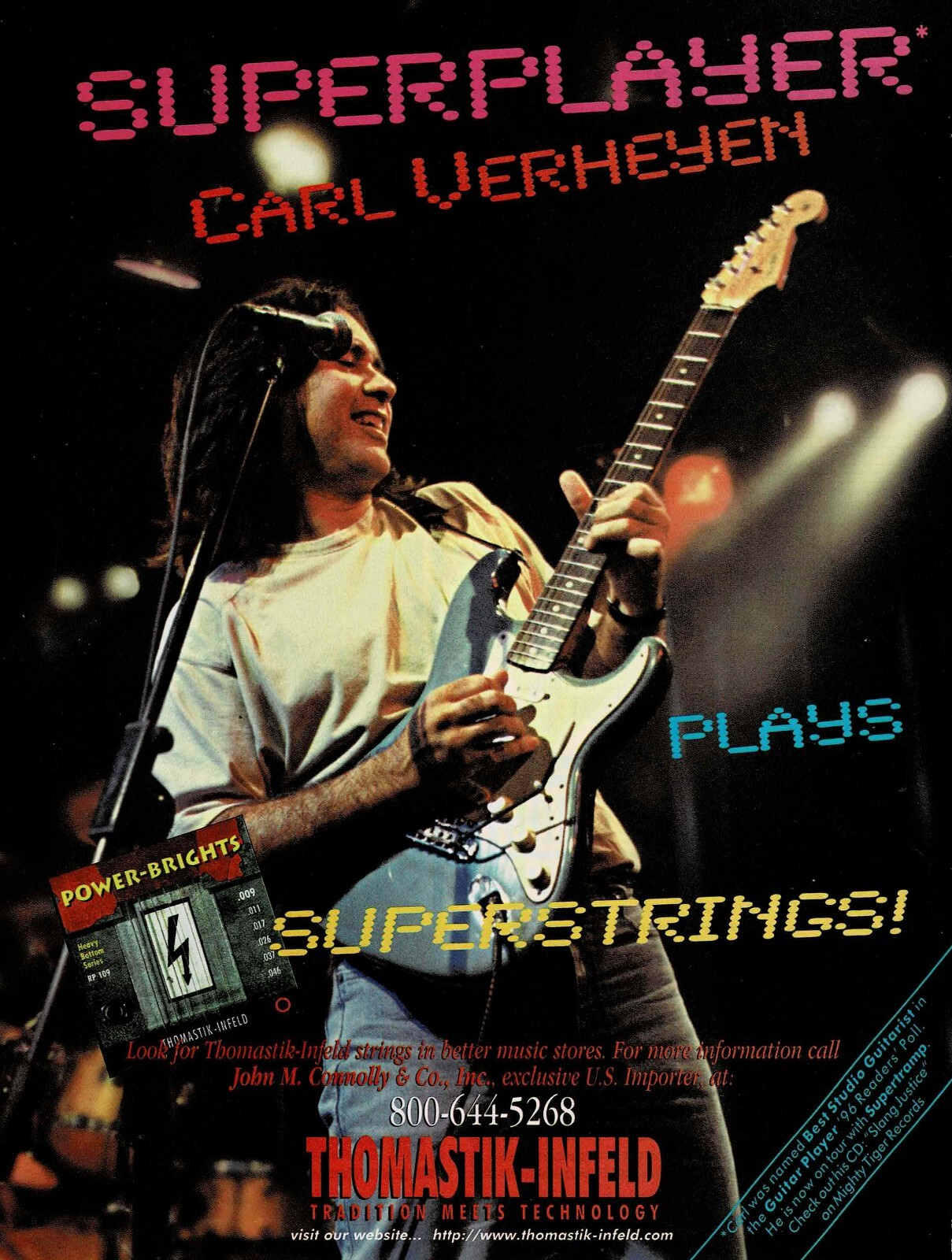 CARL VERHEYEN - Thomastik-Infeld Strings - 1997 Print Ad