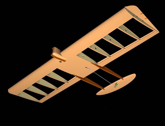 Model Airplane Plans (UC): NEMESIS II 39" Combat for .36 Engine by Howard Rush