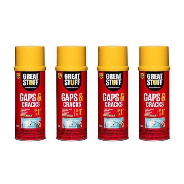 4 Cans Dow Great Stuff Gaps & Cracks Expanding Foam Sealant Insulation 12oz