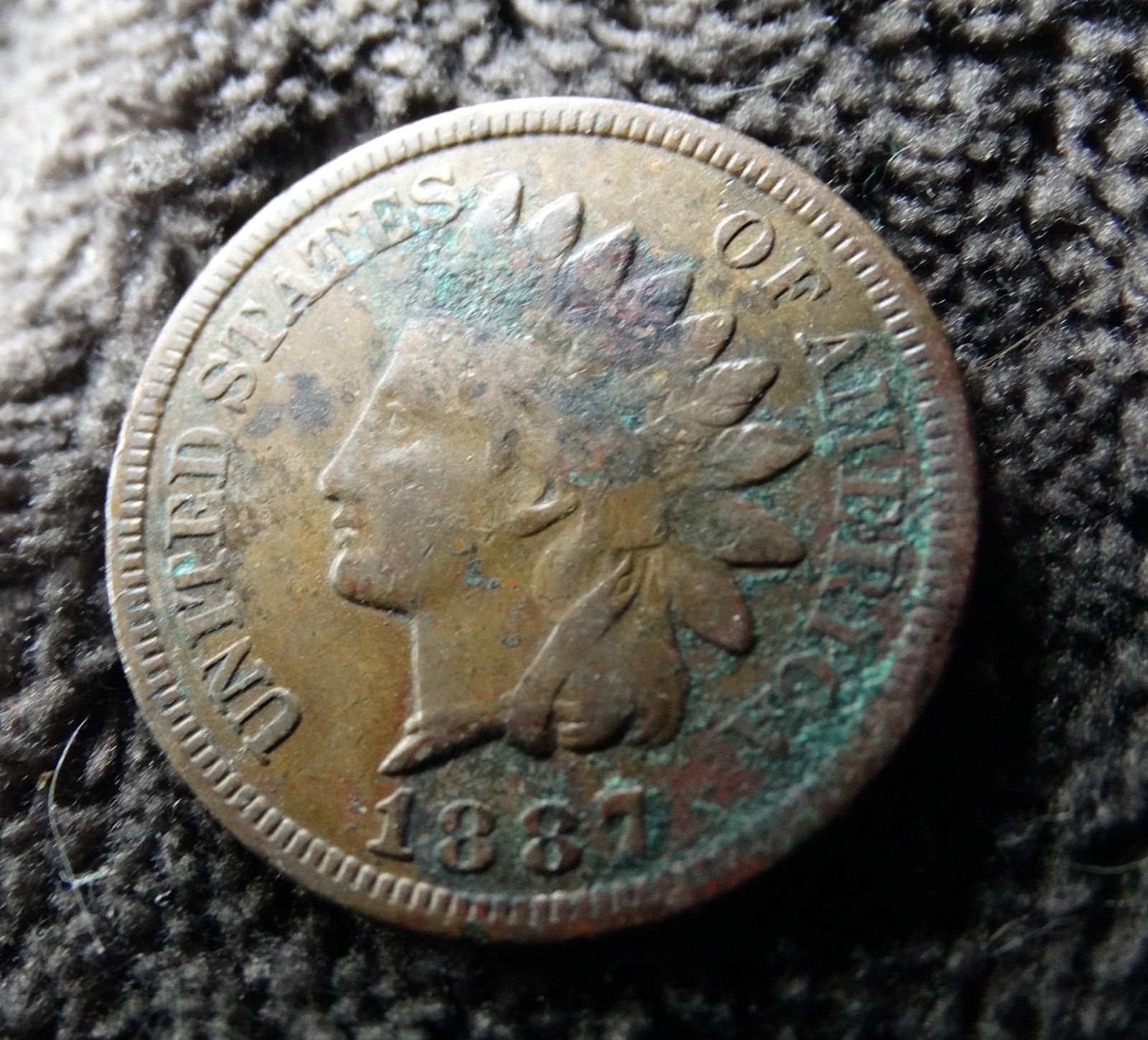 1887 Indian Head Cent Penny FREE SHIPPING