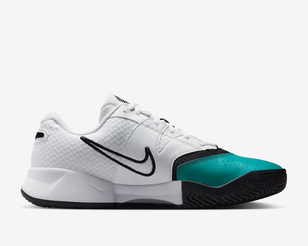 Nike Court Lite 4 Tennis Pickleball Shoes White Green Black Sz 12 FD6574-104 New