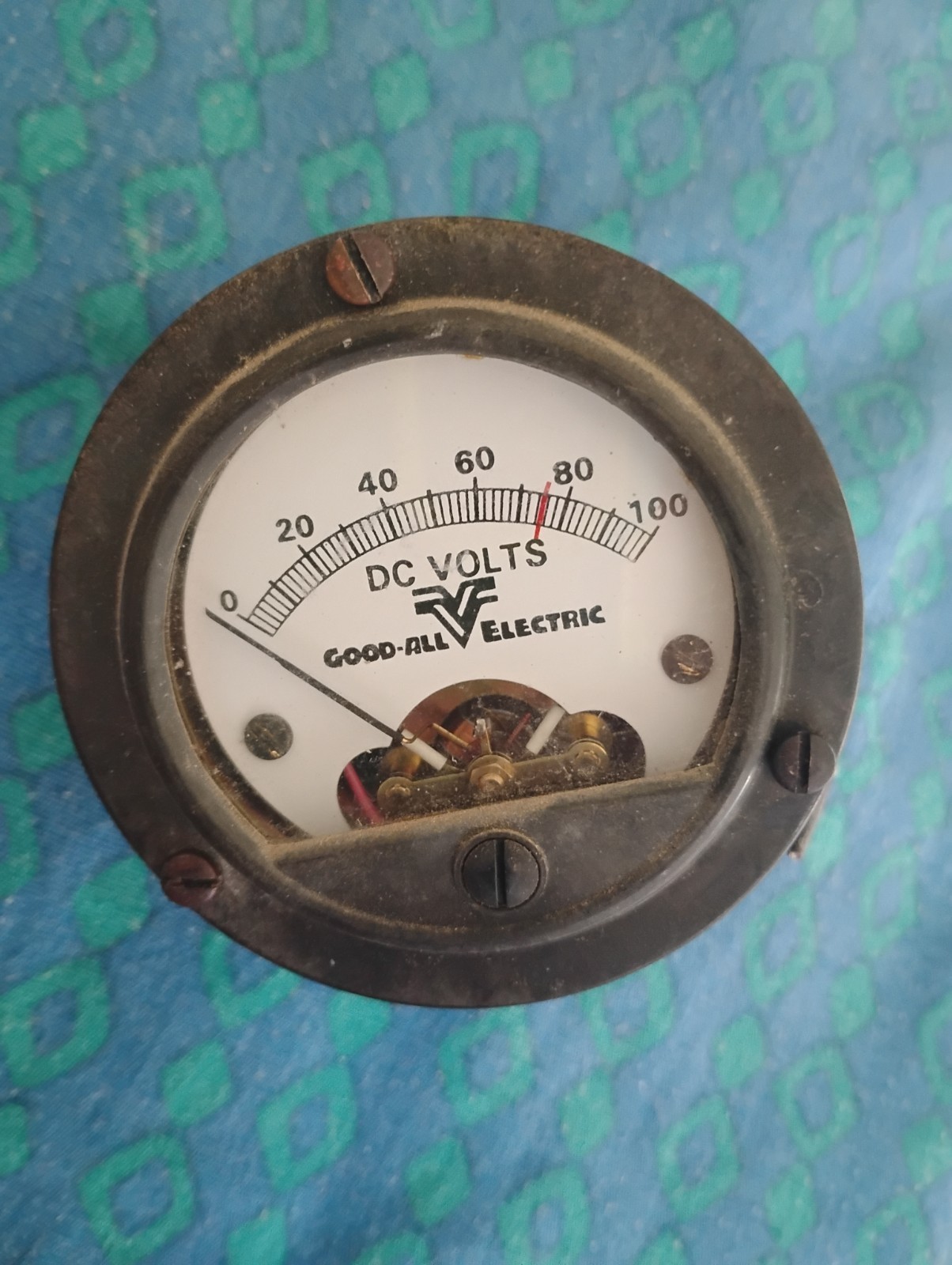 Rare GOOD-ALL ELECTRIC 0-100 VDC Voltmeter 0-100 DC Volts Range Vintage