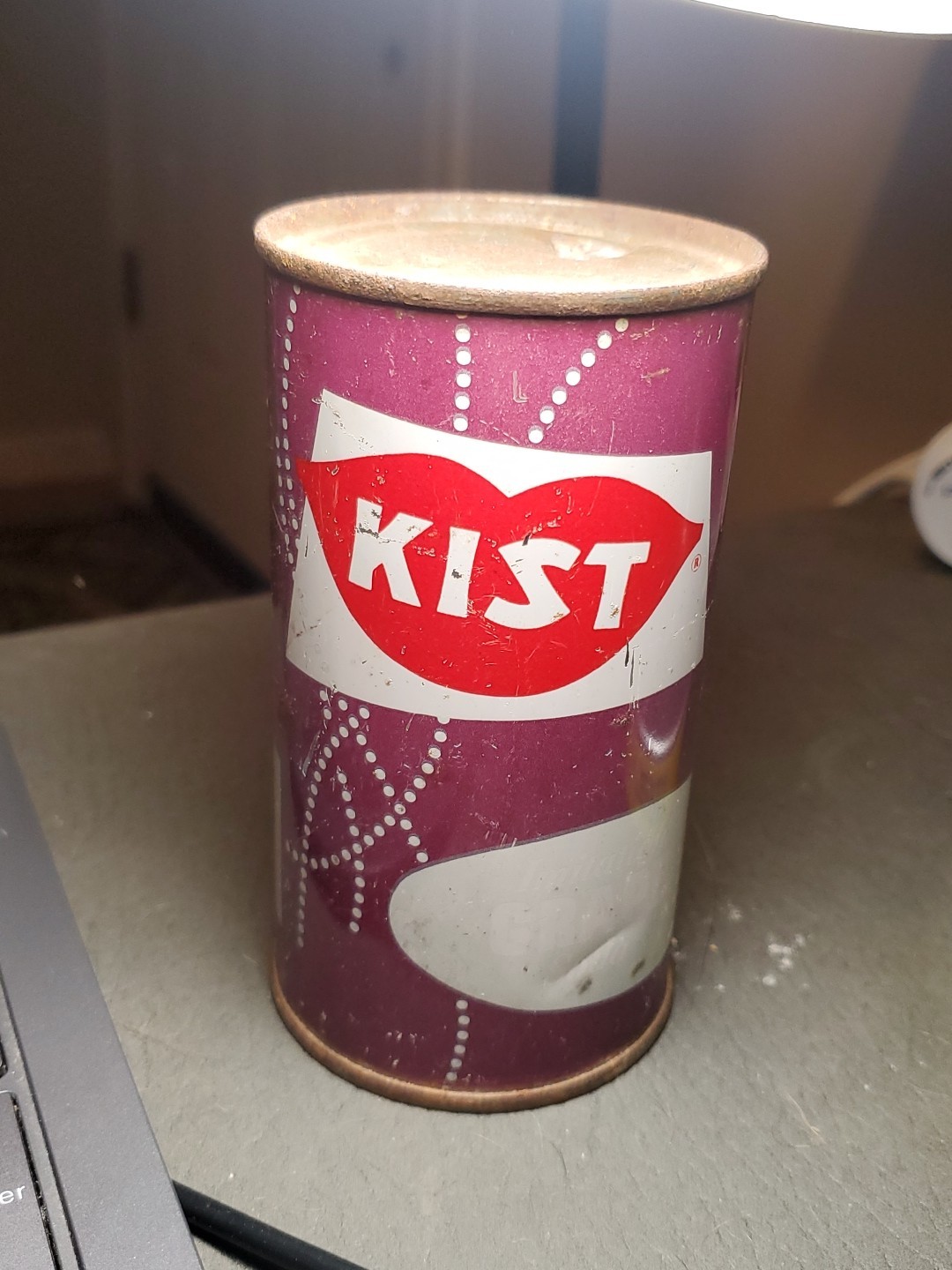 KIST Imitation Grape Flat Top Vintage Soda Can