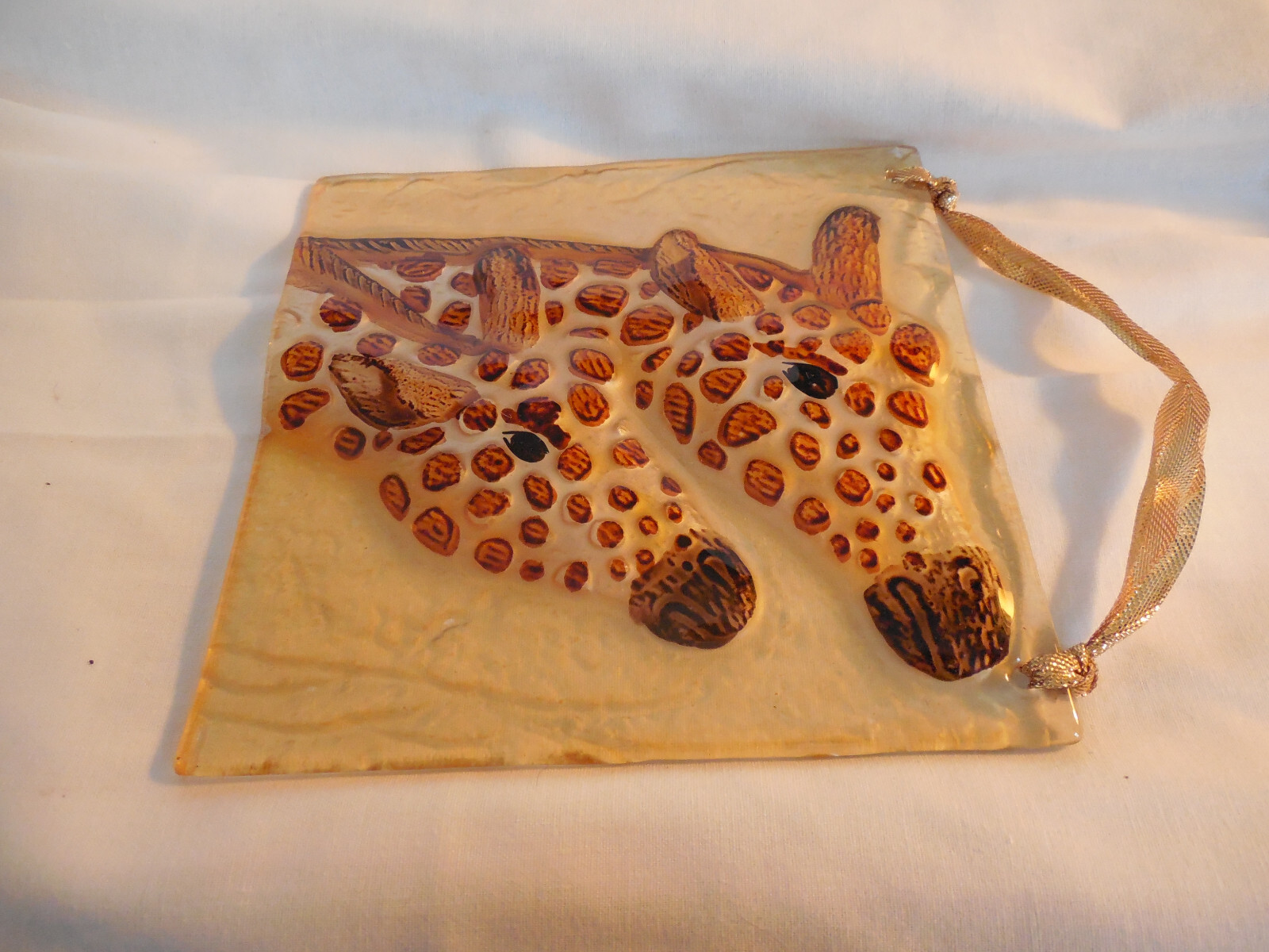 Glass Giraffe wall plaque suncatcher