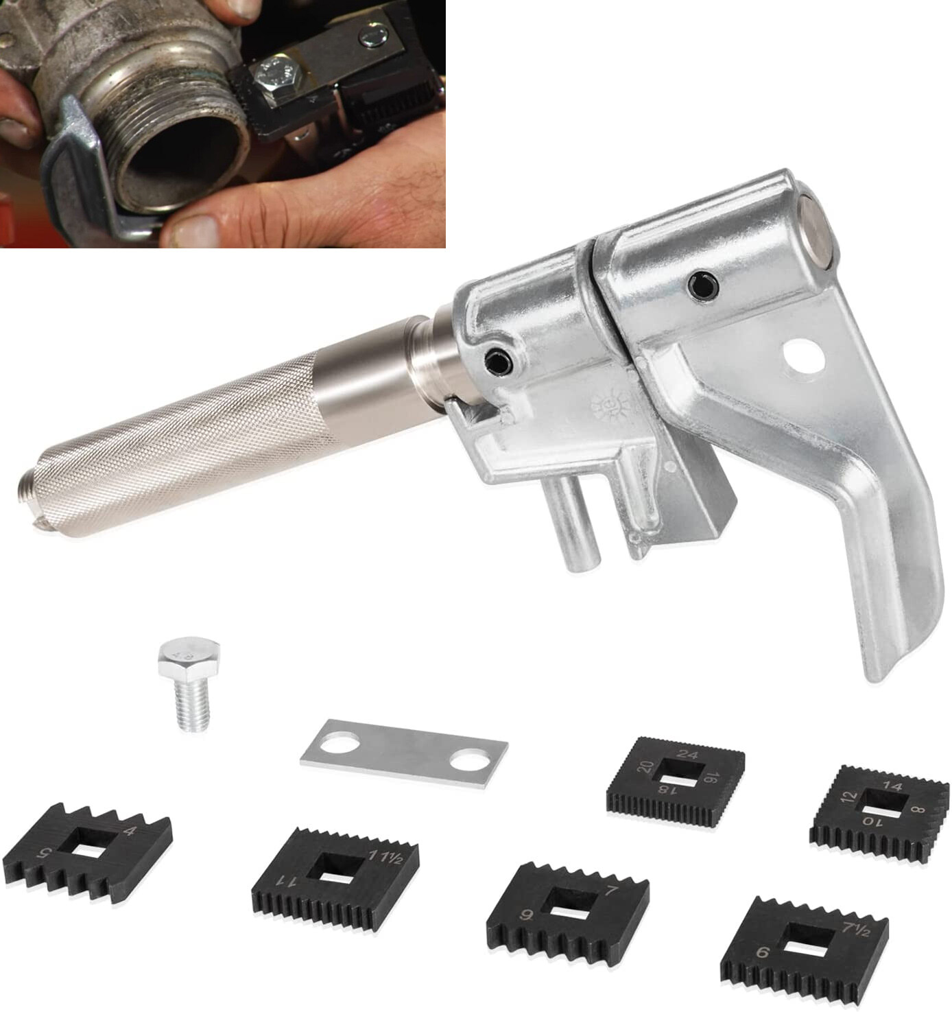 7402 Universal Outside Thread Chaser Thread Repair Tool  &202817 Metric Die Set