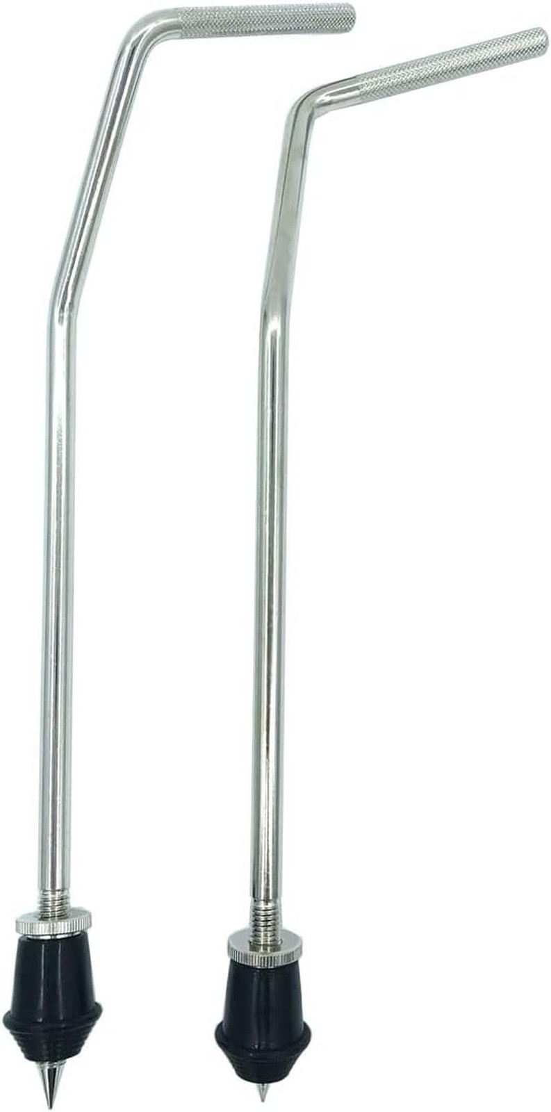 2Pcs Bass Drum Spurs Legs Bent Metal Floor Tom Legs Bass Kick Drum Legs for Tom