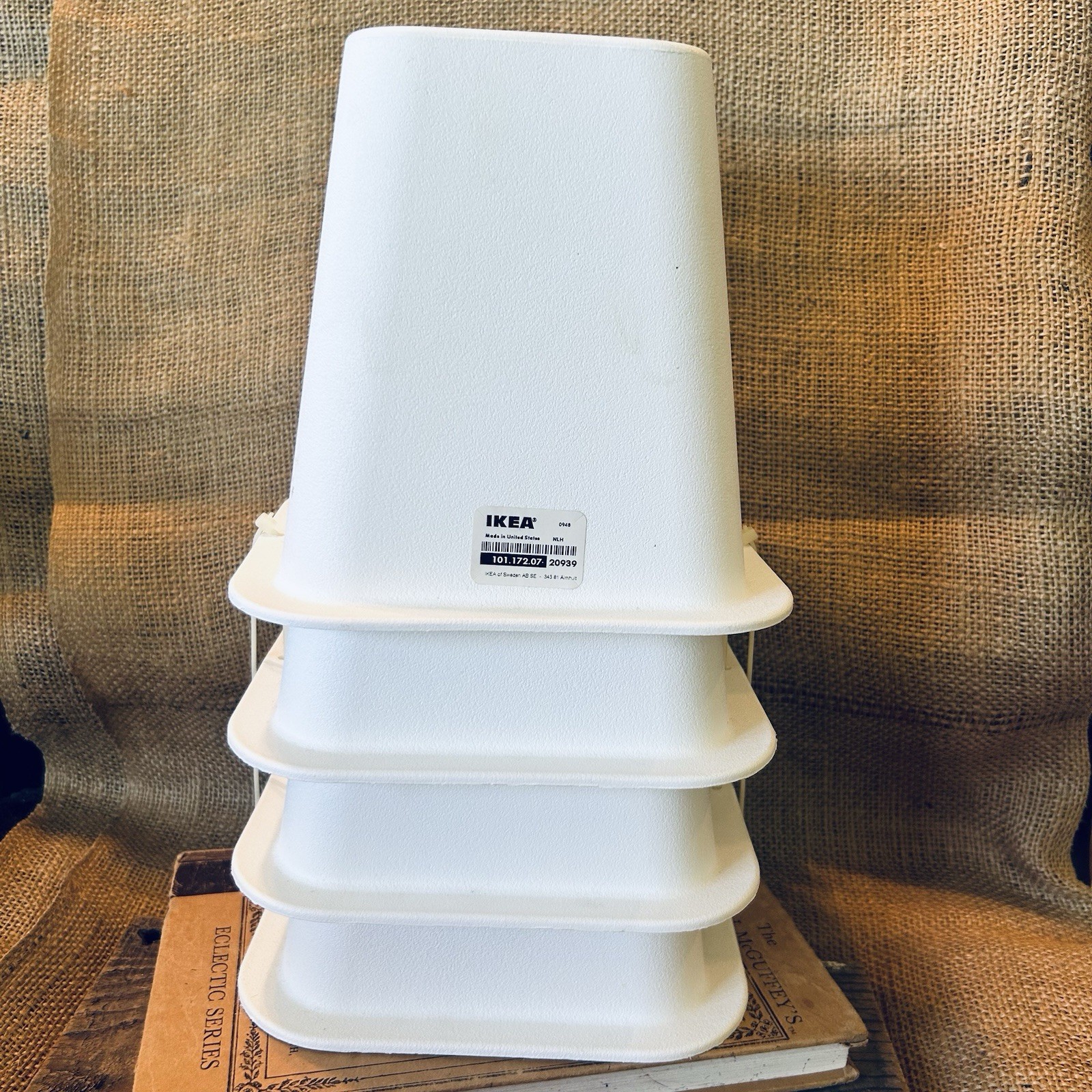 Ikea White Bed Lifts 6” Sturdy New set 4