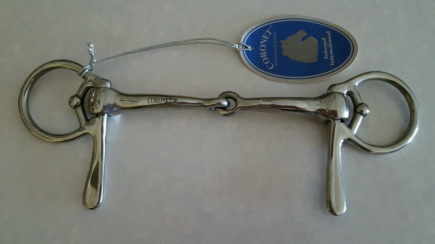 Coronet Lancaster Road Stainless Steel Horse Snaffle Bit Half Cheek , 5-Inch