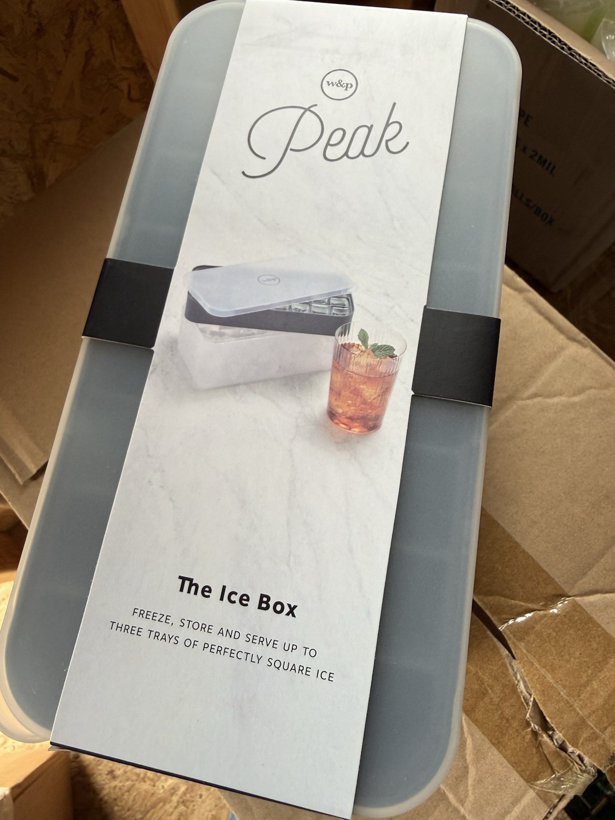 W&P Peak Ice Box Cube Tray, Silicone Stackable Space Saving, Dishwasher Safe NEW