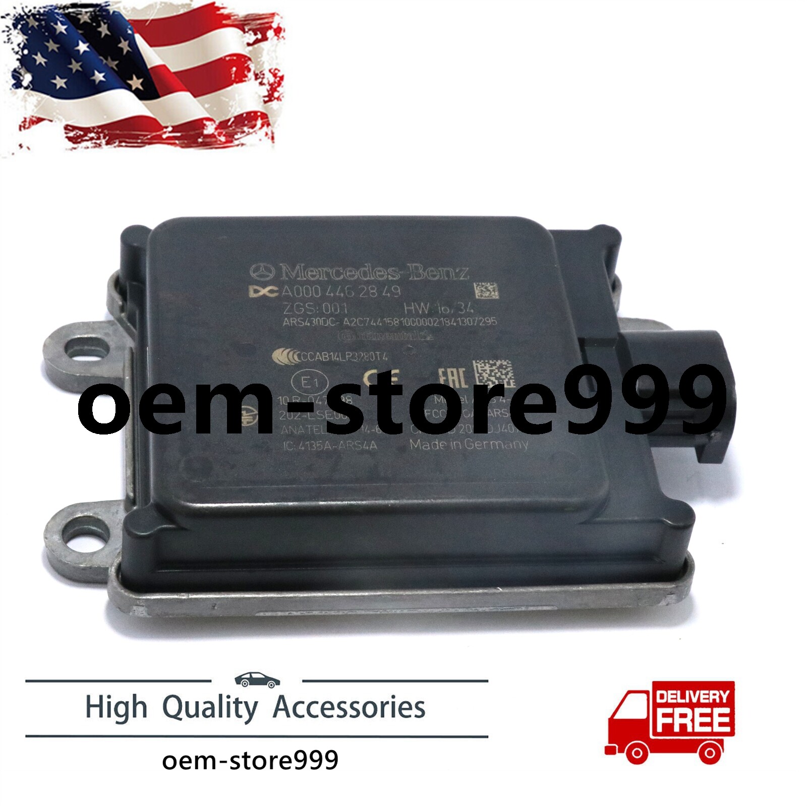 Genuine 18-24 FREIGHTLINER CASCADIA DISTANCE RADAR COLLISION SENSOR A0004462849