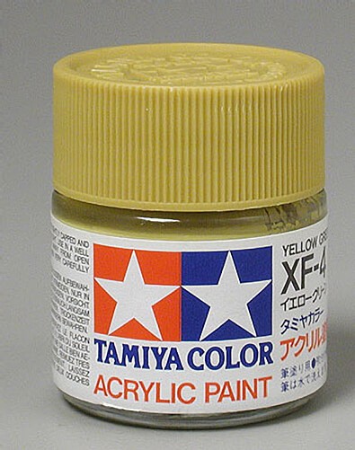 Tamiya Acrylic XF-4 Yellow Green 3/4 oz Paint Jar 81304