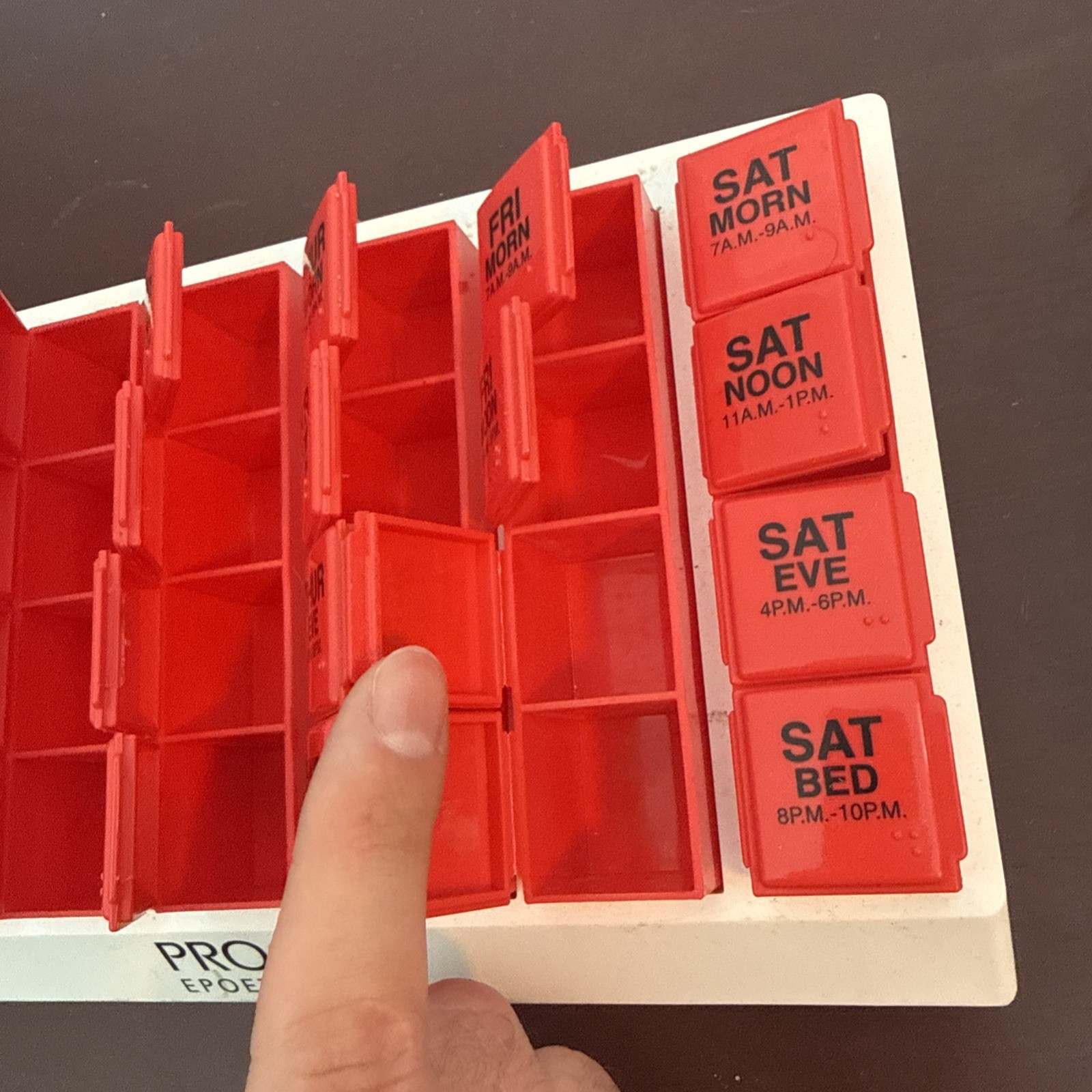 Procrit Epoetin Alfa Weekly Medication Organizer 4x/Day EMPTY Promo Box