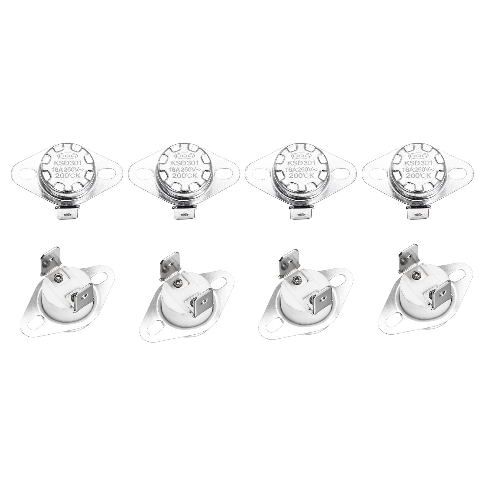 KSD301 Thermostat 200℃/392°F 16A  N.O Temperature Switch 8 Pcs