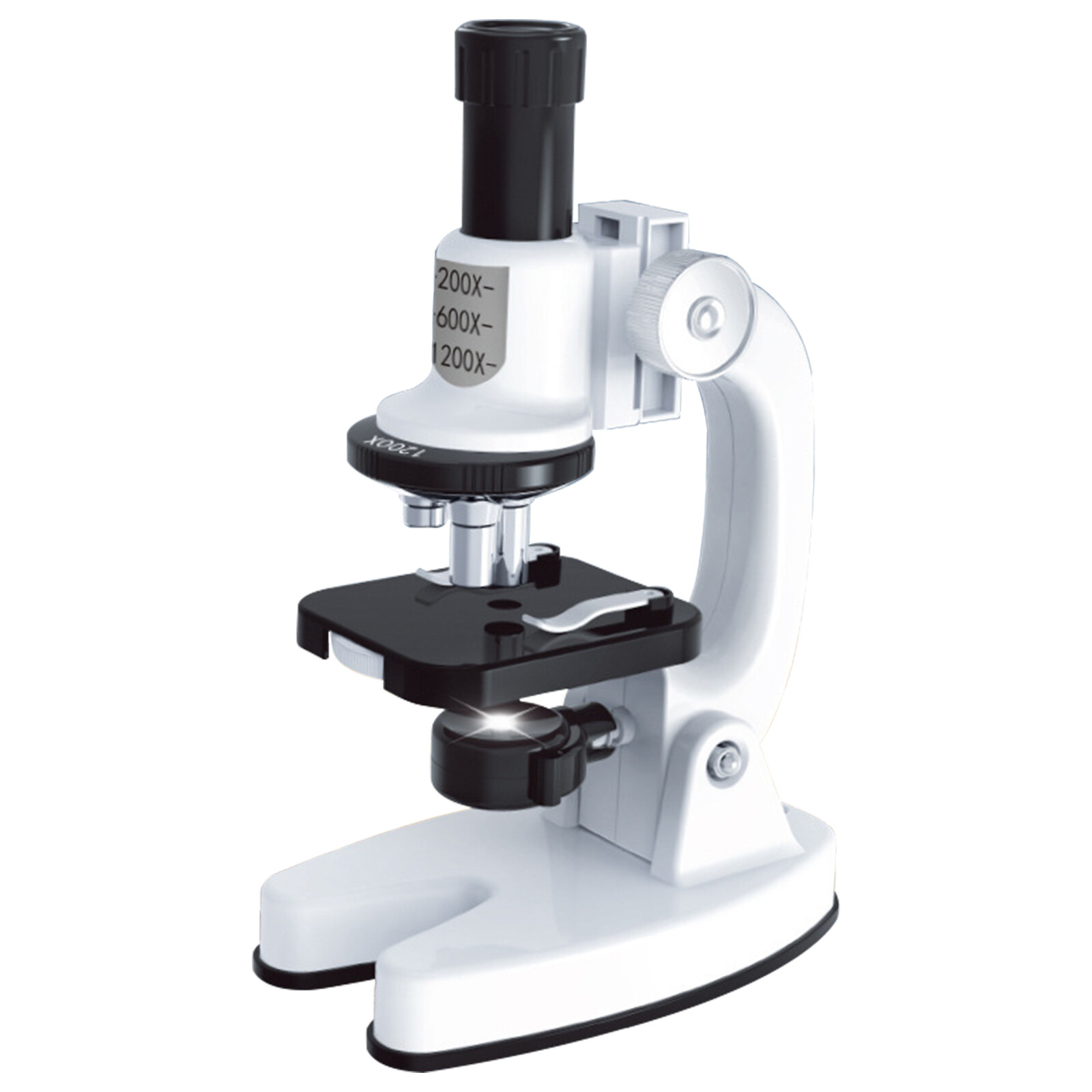 Kids Biological Microscope Students Laboratory 200x 600x 1200x Magnification