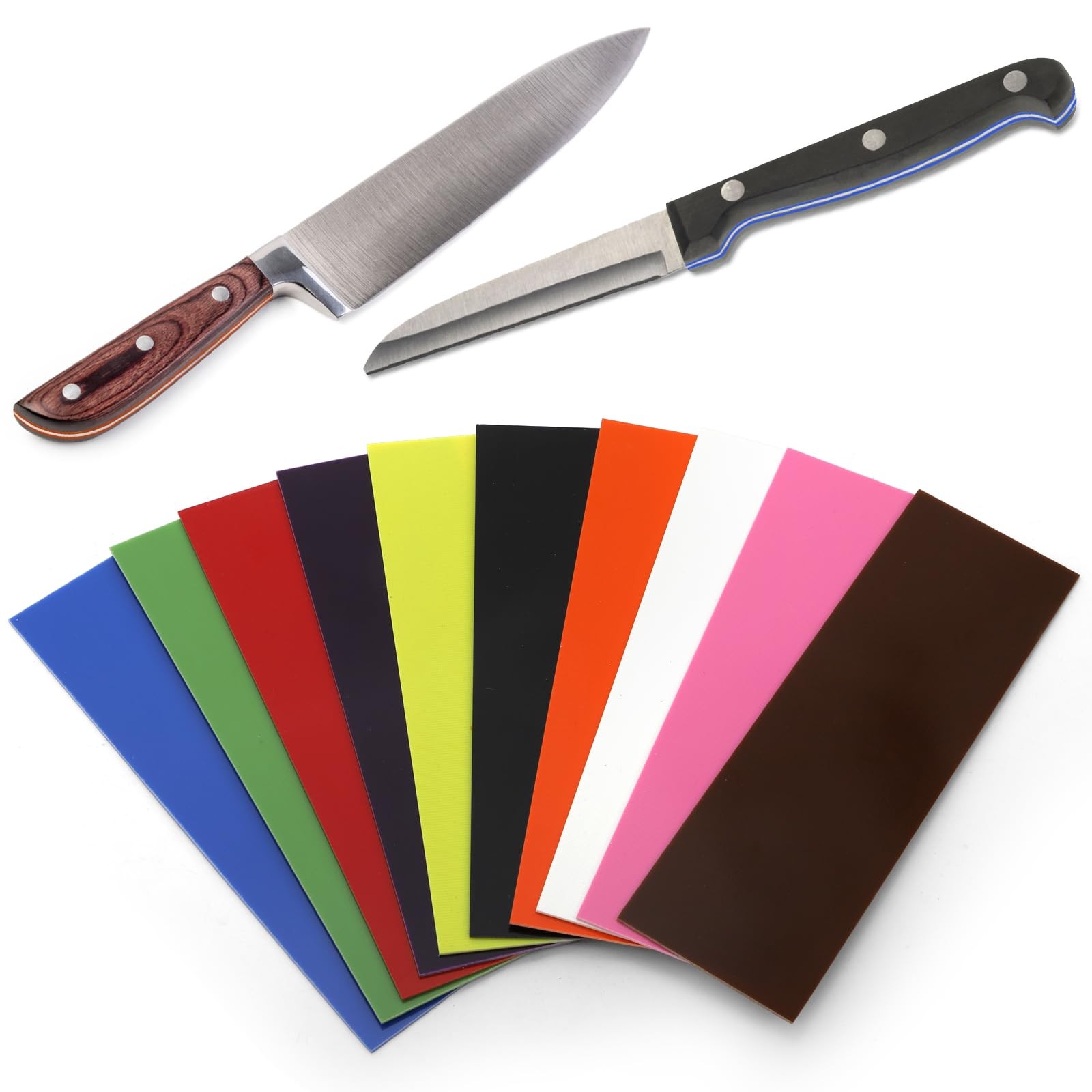 20 Pcs G10 Spacer Sheets, Knife Handle Material Scale Liner Material for Knif...