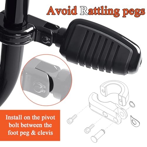 Foot Peg Spring Washers(10-Pack), Footpeg Support Bar Spring Washer for