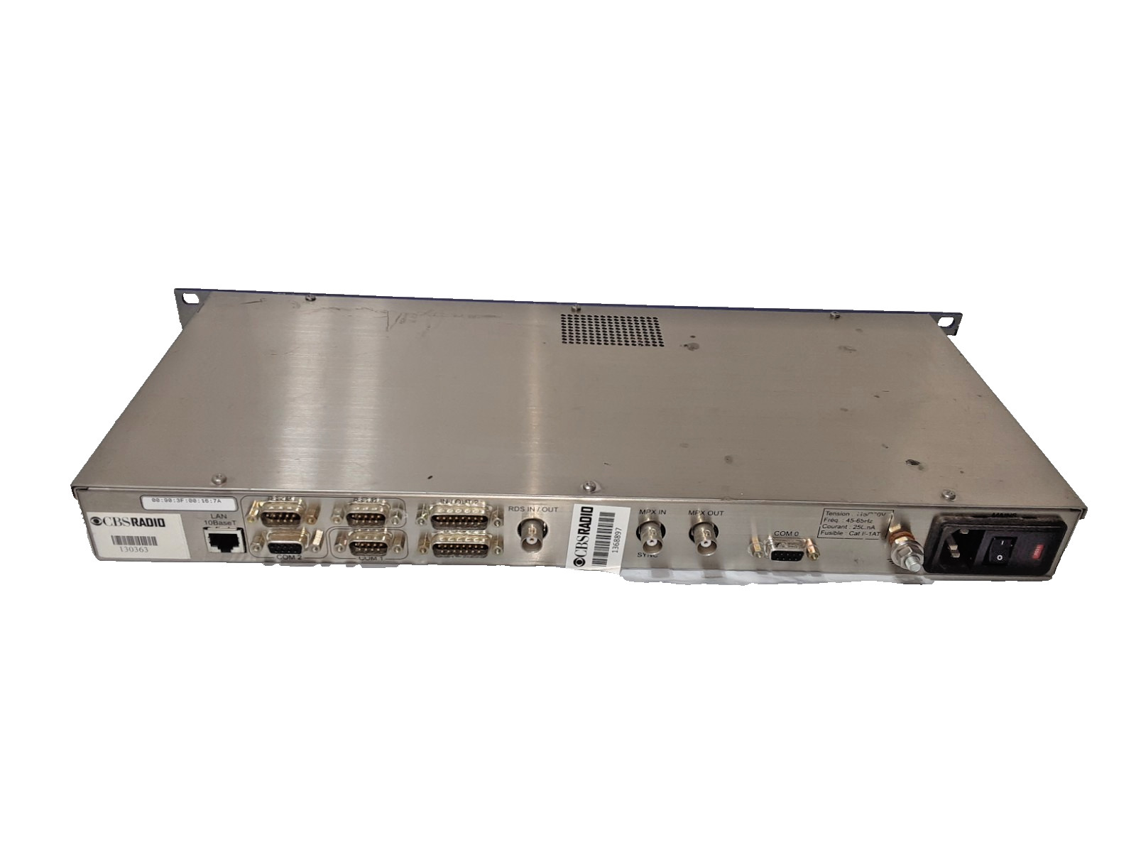 Audemat-Aztec FMB80 Professional Rackmount Radio Data System Encoder - UNTESTED