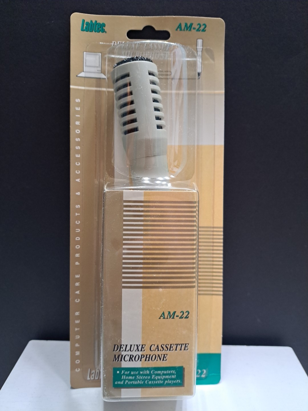 Vintage Labtec Deluxe Casette Microphone AM-22 NEW