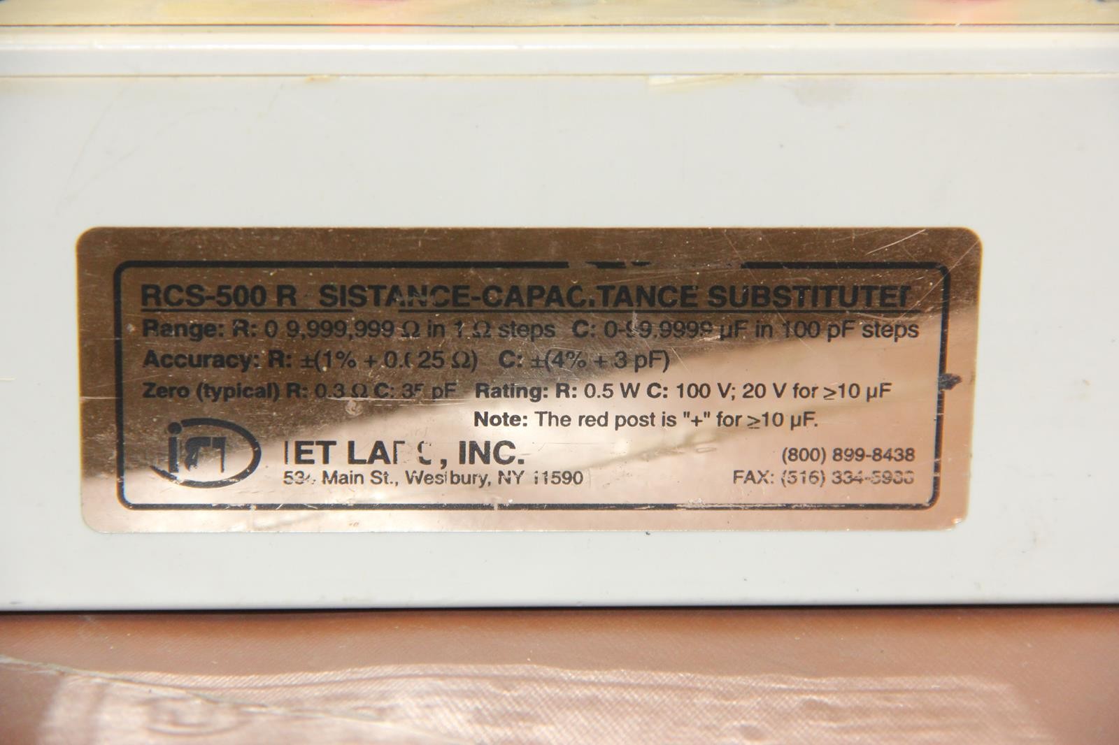 IET RCS-500 Resistance-Capacitance Substituter