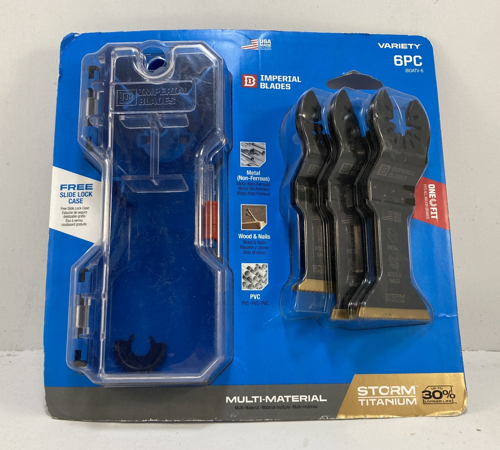 Imperial Blades IBOATV-1 ONE FIT Storm Titanium Multi-Material Blade Assortment
