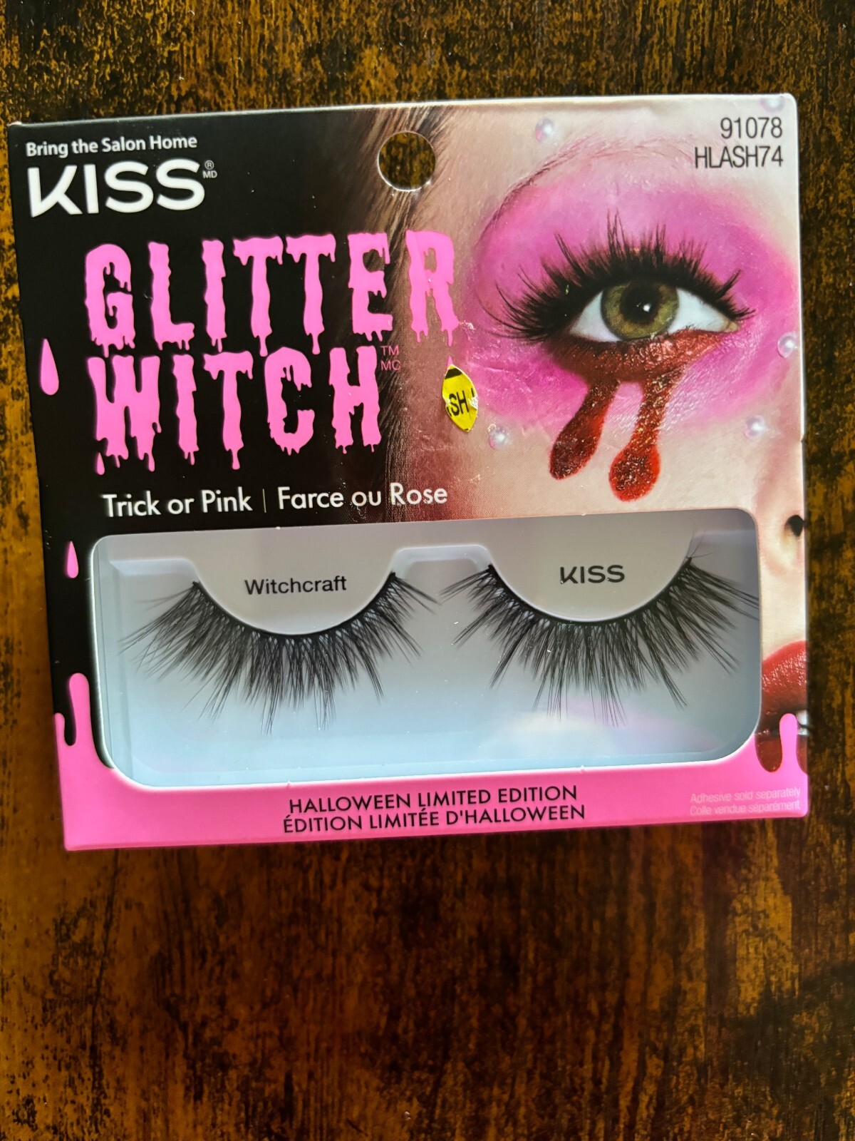 NEW Kiss Trick or Pink Lashes Halloween Limited Edition Glitter Witch Witchcraft