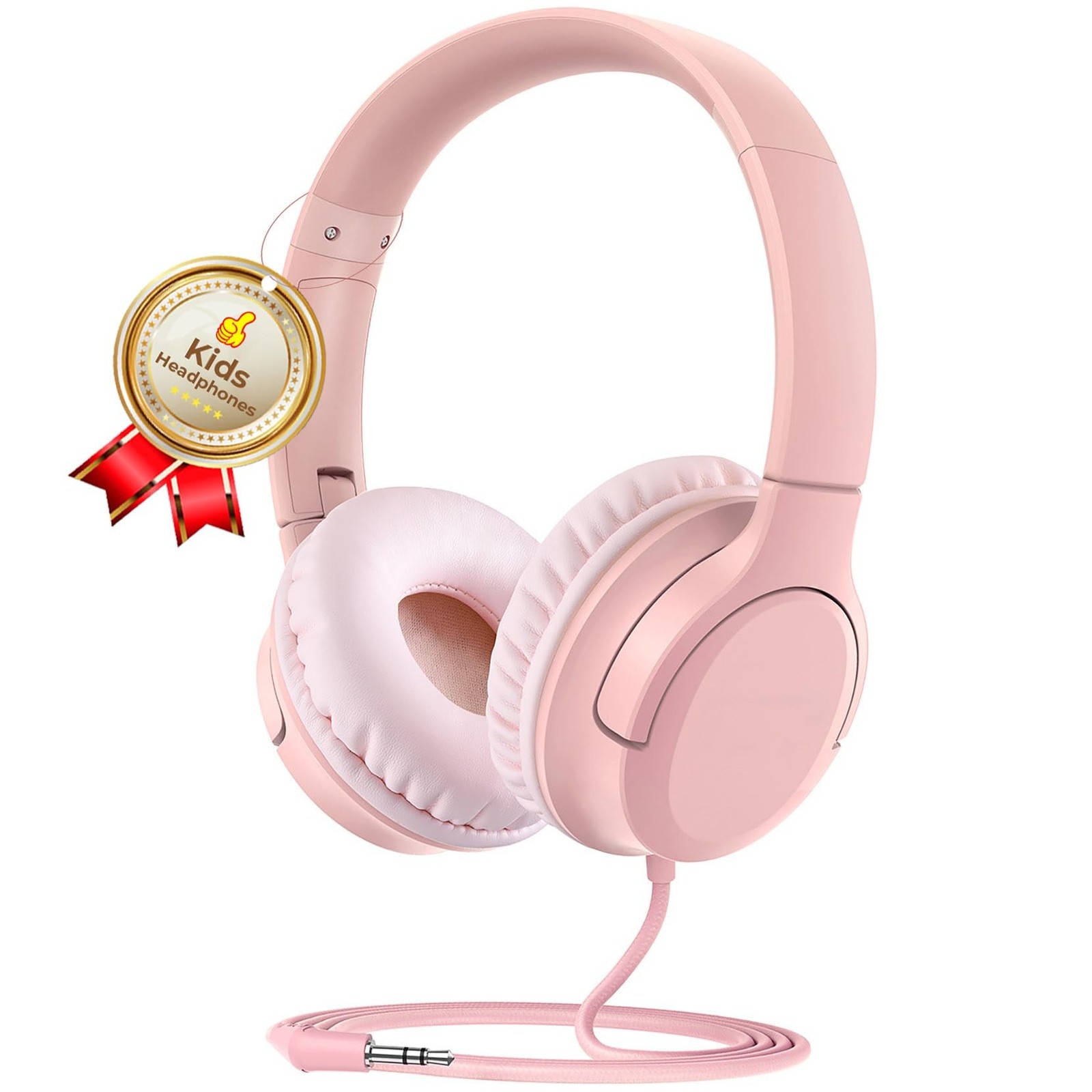 DyBaxa Kids Headphones, Wired Foldable On-Ear Headphones for Kids, Volume Lim...