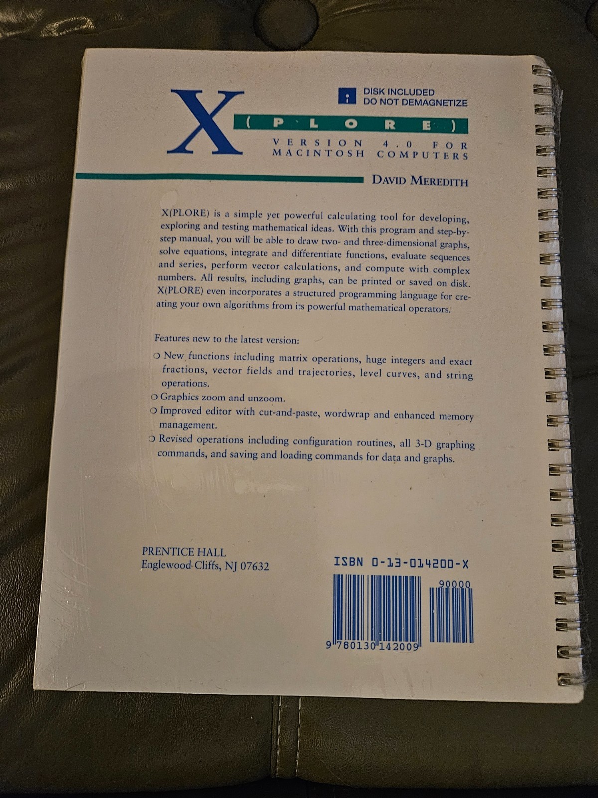 Vintage NOS Apple Macintosh Book: Xplore Version 4.0 David Meredith NEW