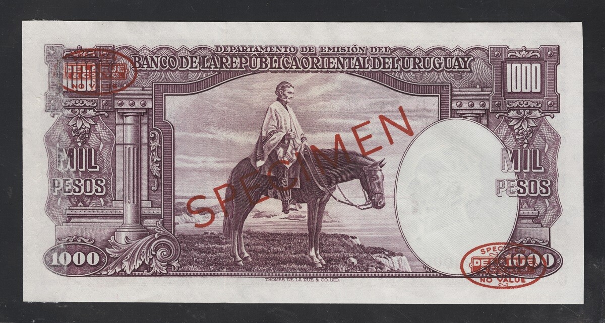 Uruguay Banknote Specimen P 4s