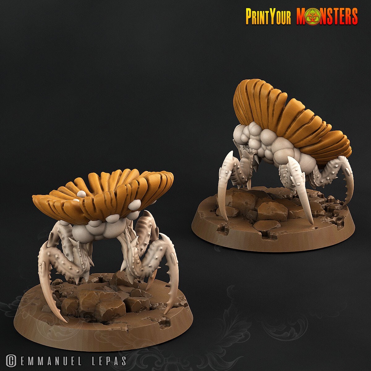 Small Spider Mushrooms Legion Terrain Scenery Tabletop Miniatures 28mm