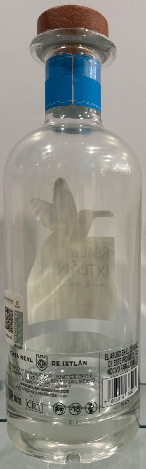 Tequila Real De Ixtlán Empty Bottle Nayarit Mexico Only